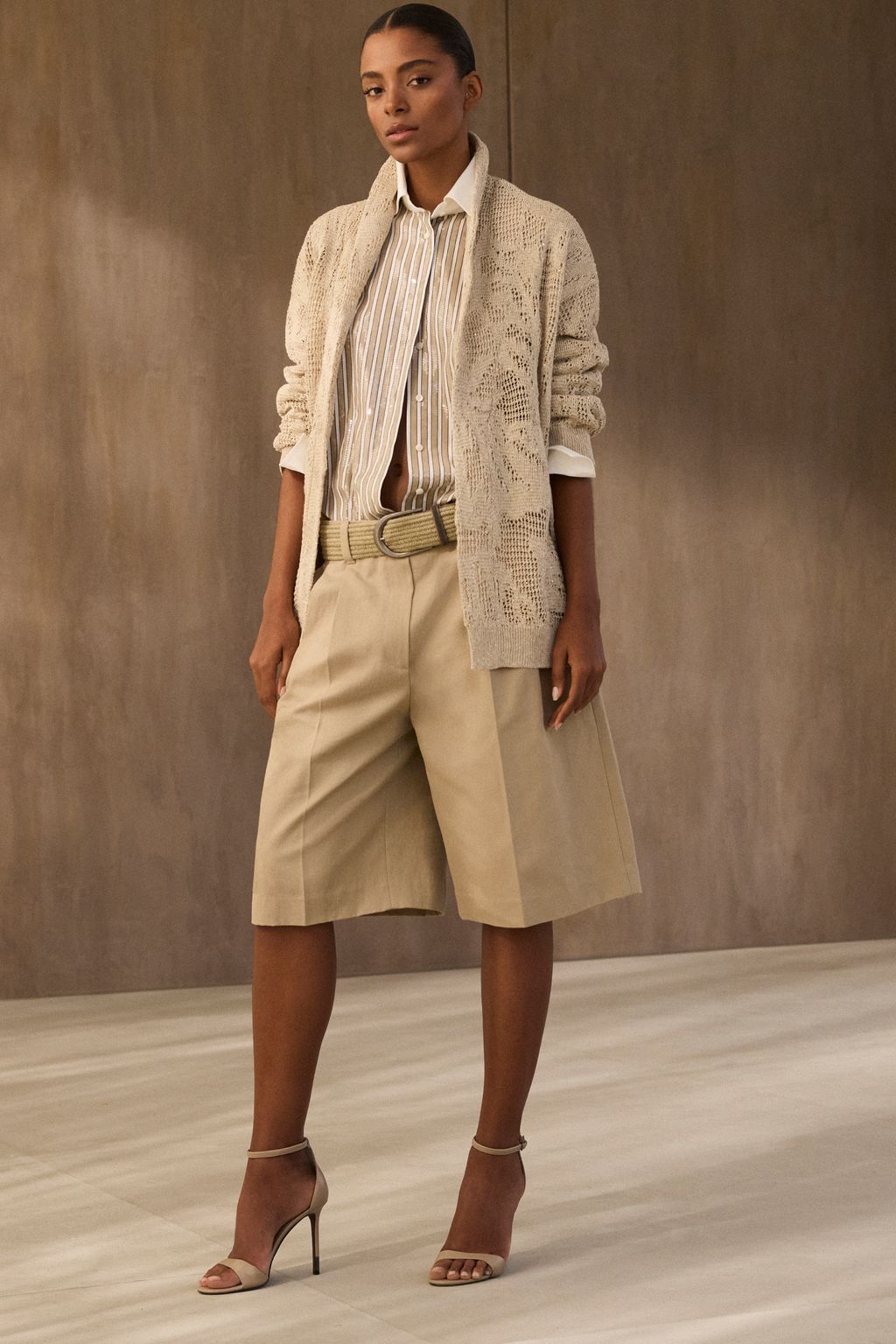 Fashion Week Milan Spring/Summer 2026 look 19 from the Brunello Cucinelli collection 女装