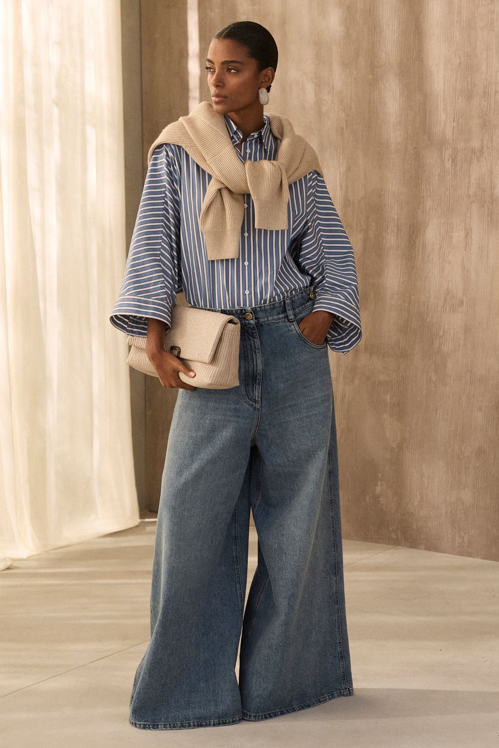 Fashion Week Milan Spring/Summer 2026 look 34 from the Brunello Cucinelli collection womenswear