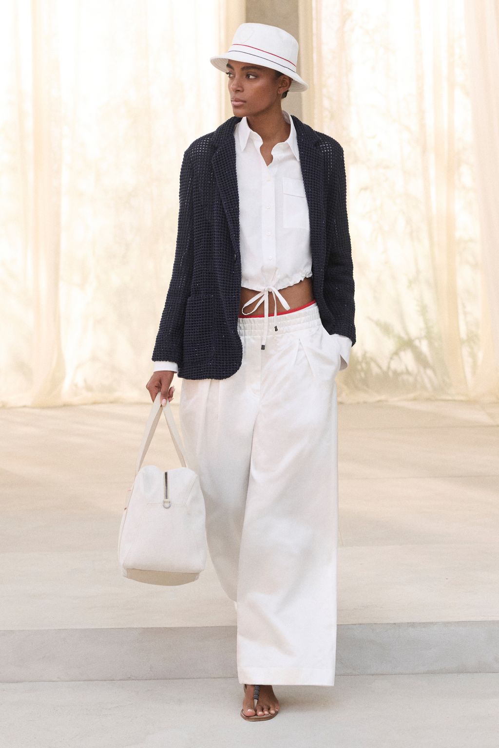Fashion Week Milan Spring/Summer 2026 look 40 from the Brunello Cucinelli collection womenswear
