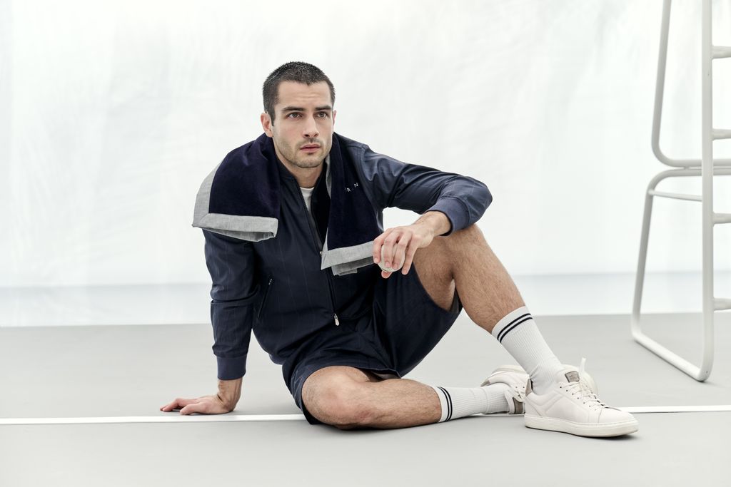 Fashion Week Milan Spring/Summer 2024 look 39 from the Brunello Cucinelli collection menswear