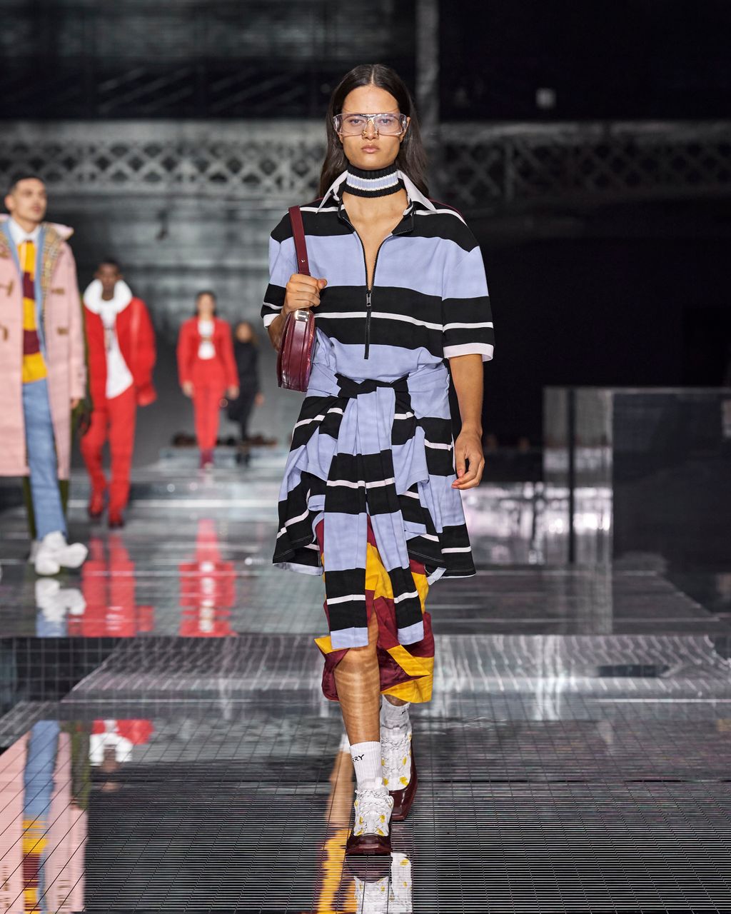 Fashion Week London Fall/Winter 2020 look 92 from the Burberry collection womenswear