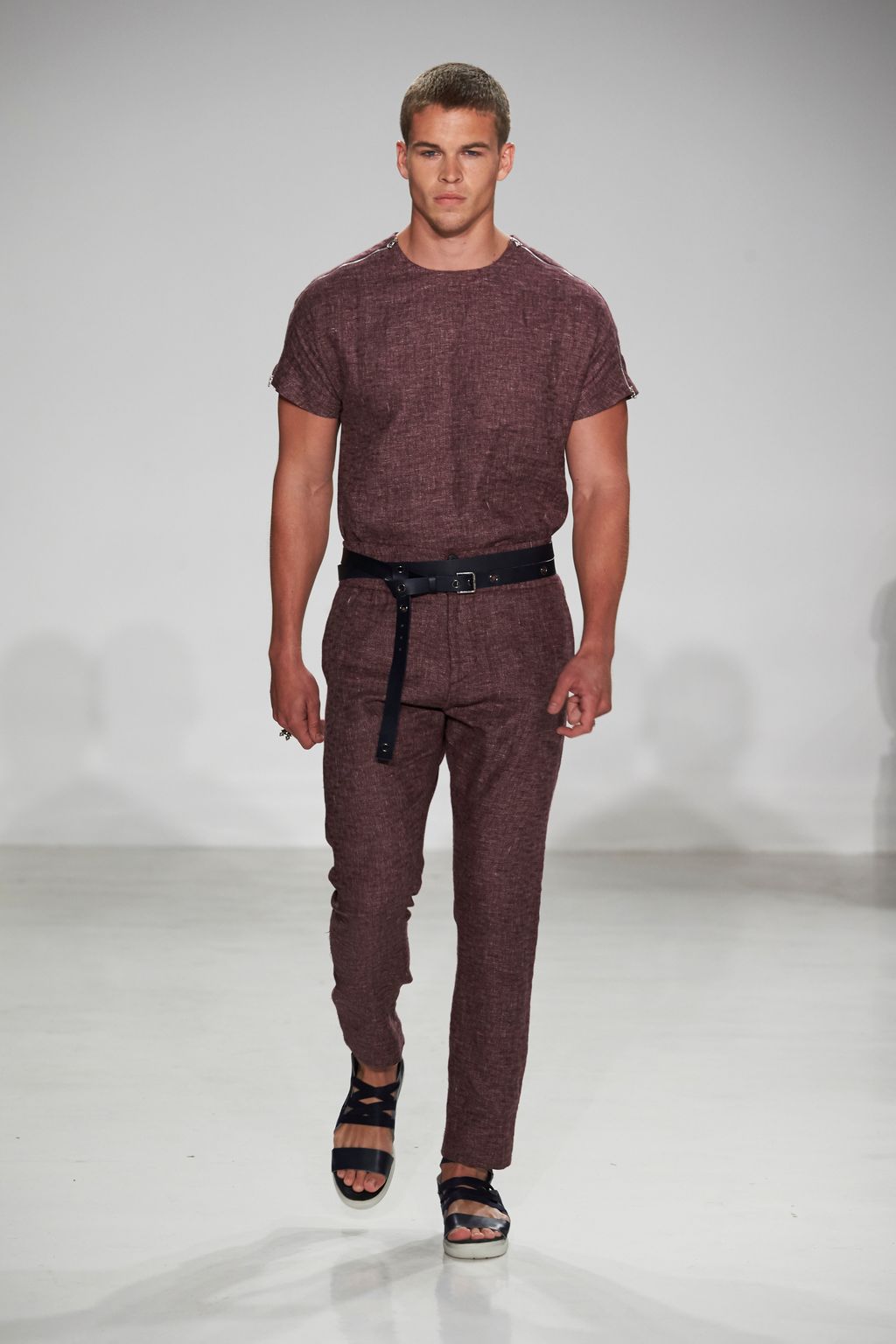Fashion Week New York Spring/Summer 2017 look 1 from the Cadet collection menswear