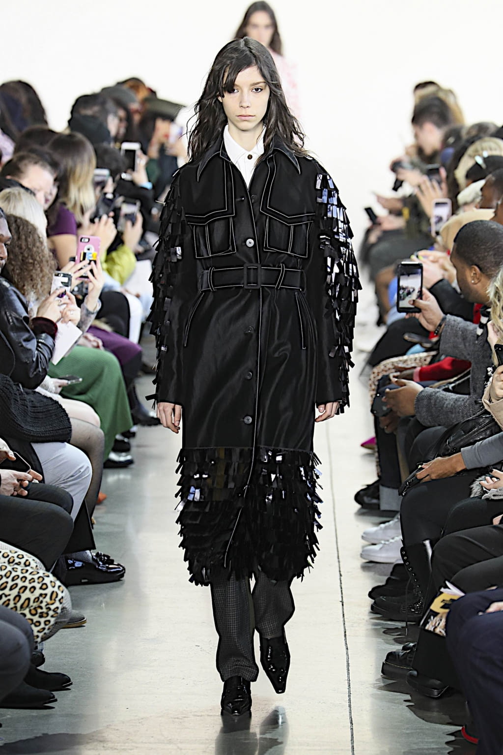 Fashion Week New York Fall/Winter 2019 look 43 from the Calvin Luo collection 女装
