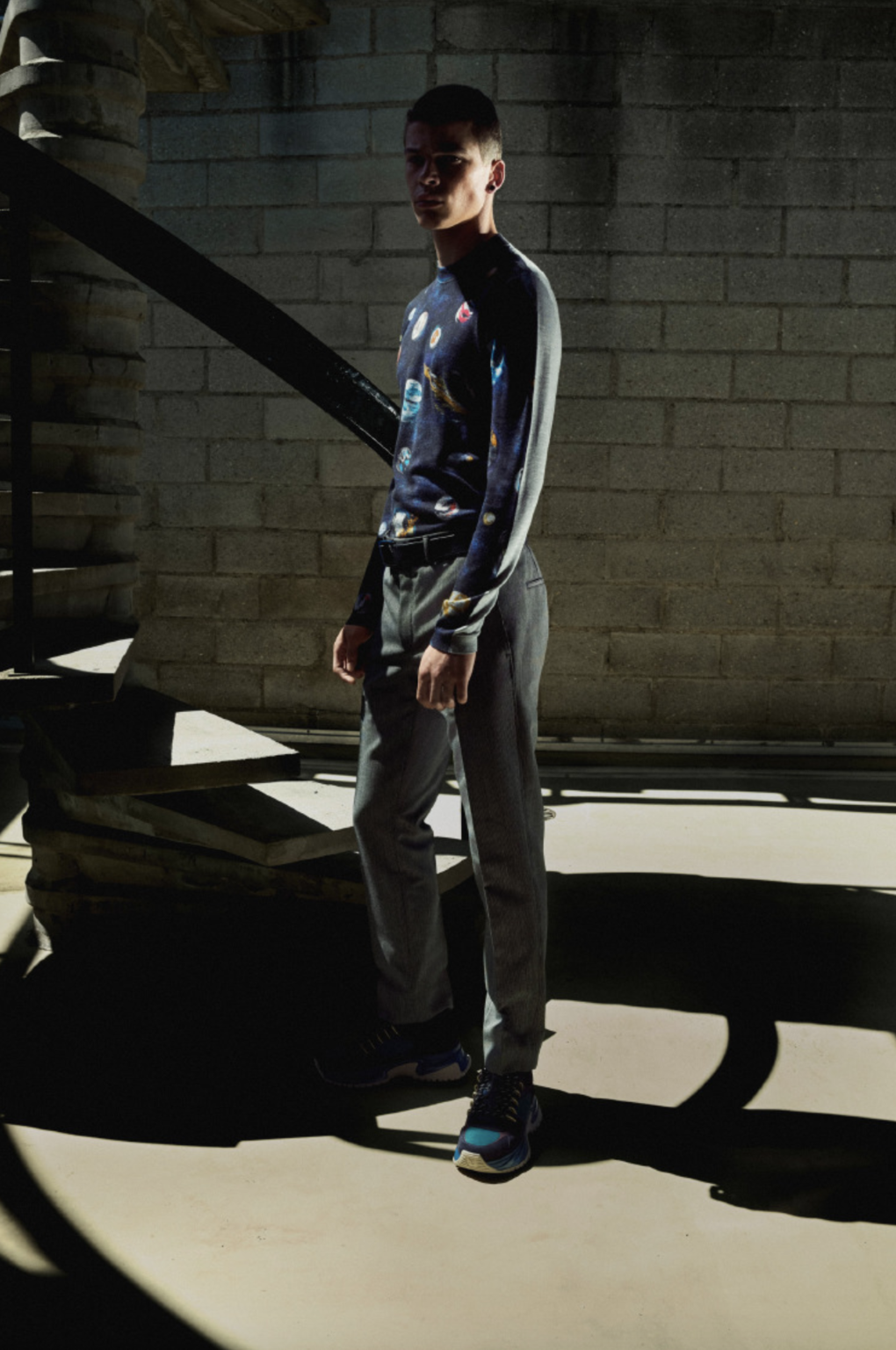 Fashion Week Paris Resort 2019 look 15 from the Louis Vuitton collection menswear