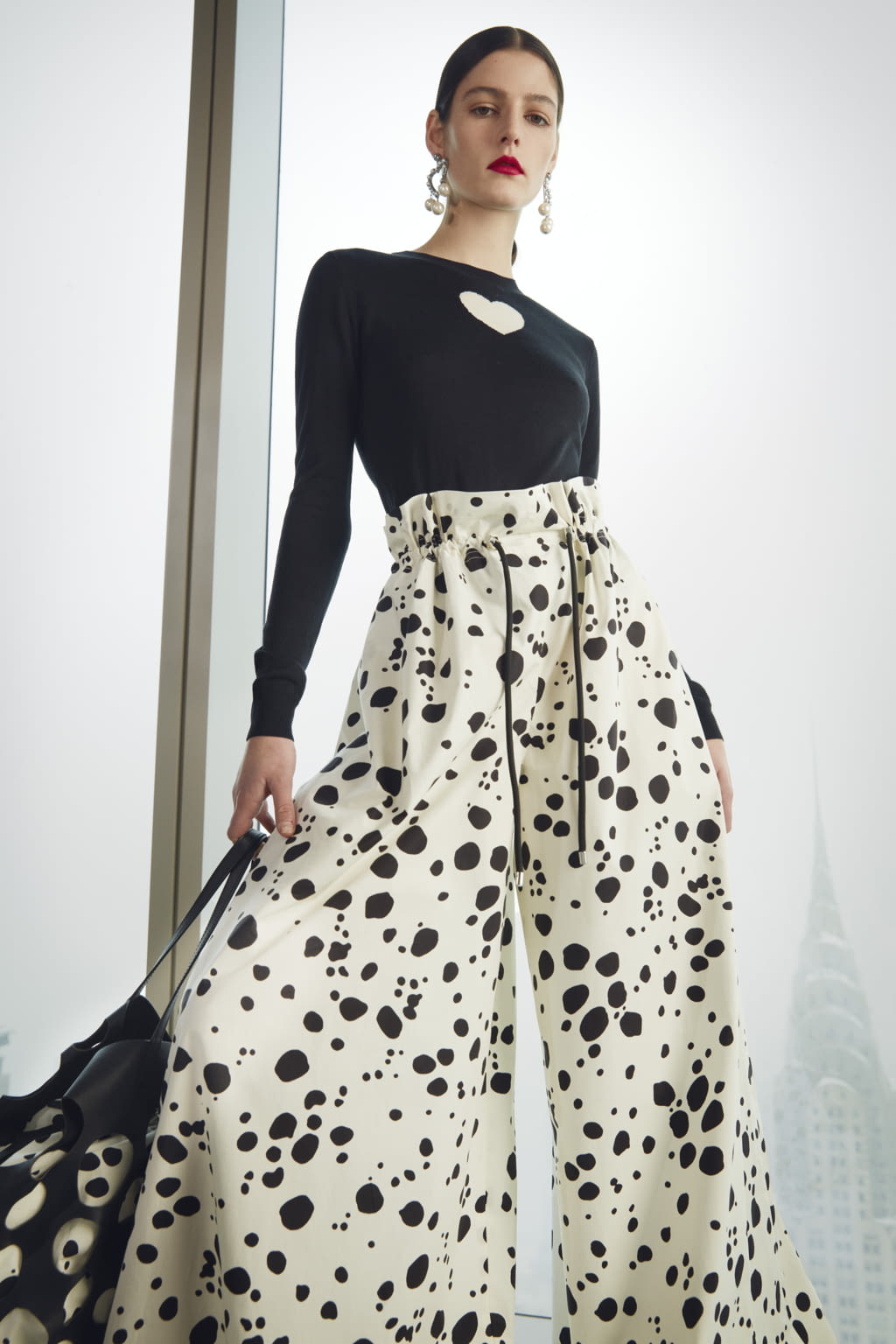 Fashion Week New York Fall/Winter 2021 look 12 de la collection Carolina Herrera womenswear
