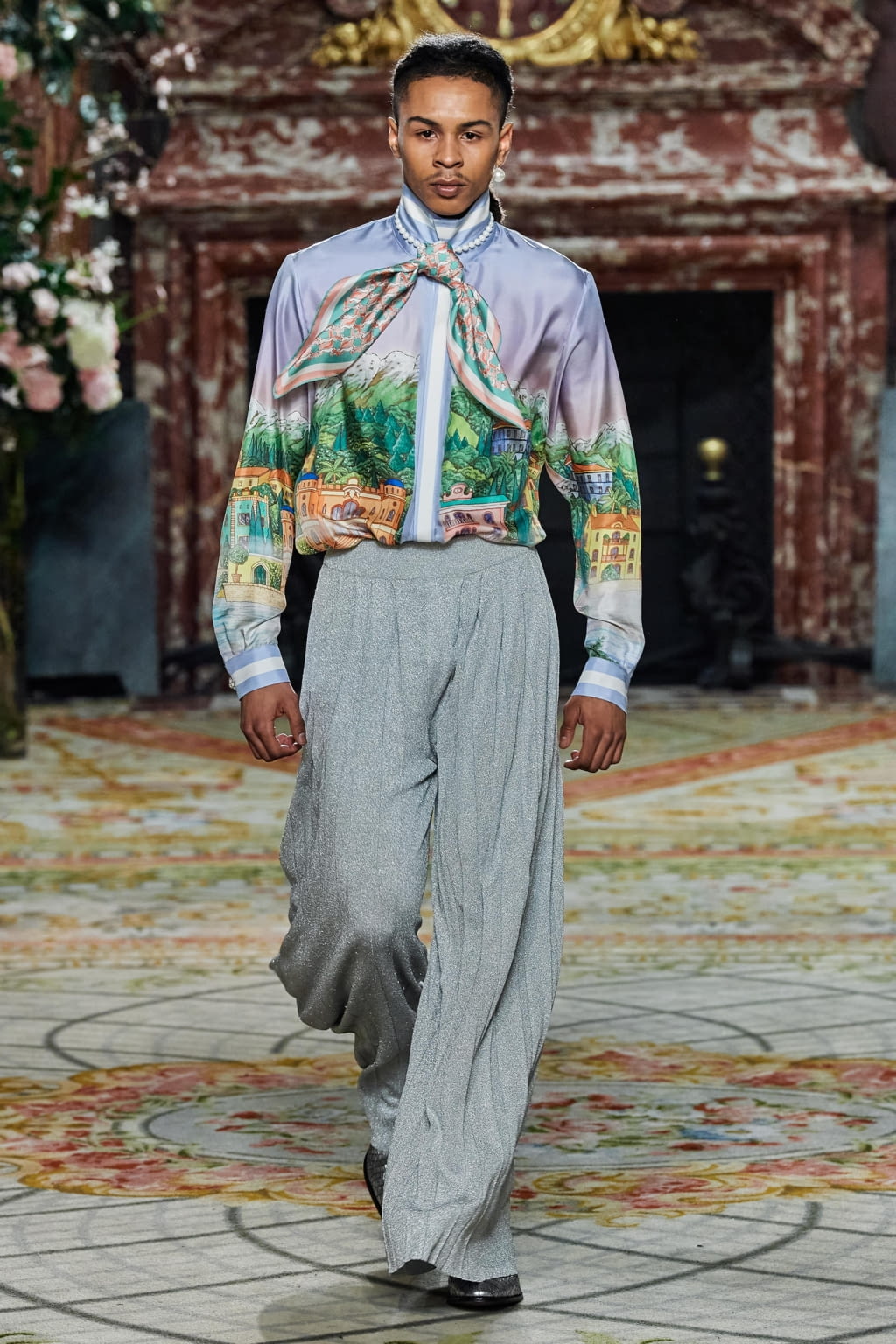 Fashion Week Paris Fall/Winter 2020 look 18 from the Casablanca collection menswear