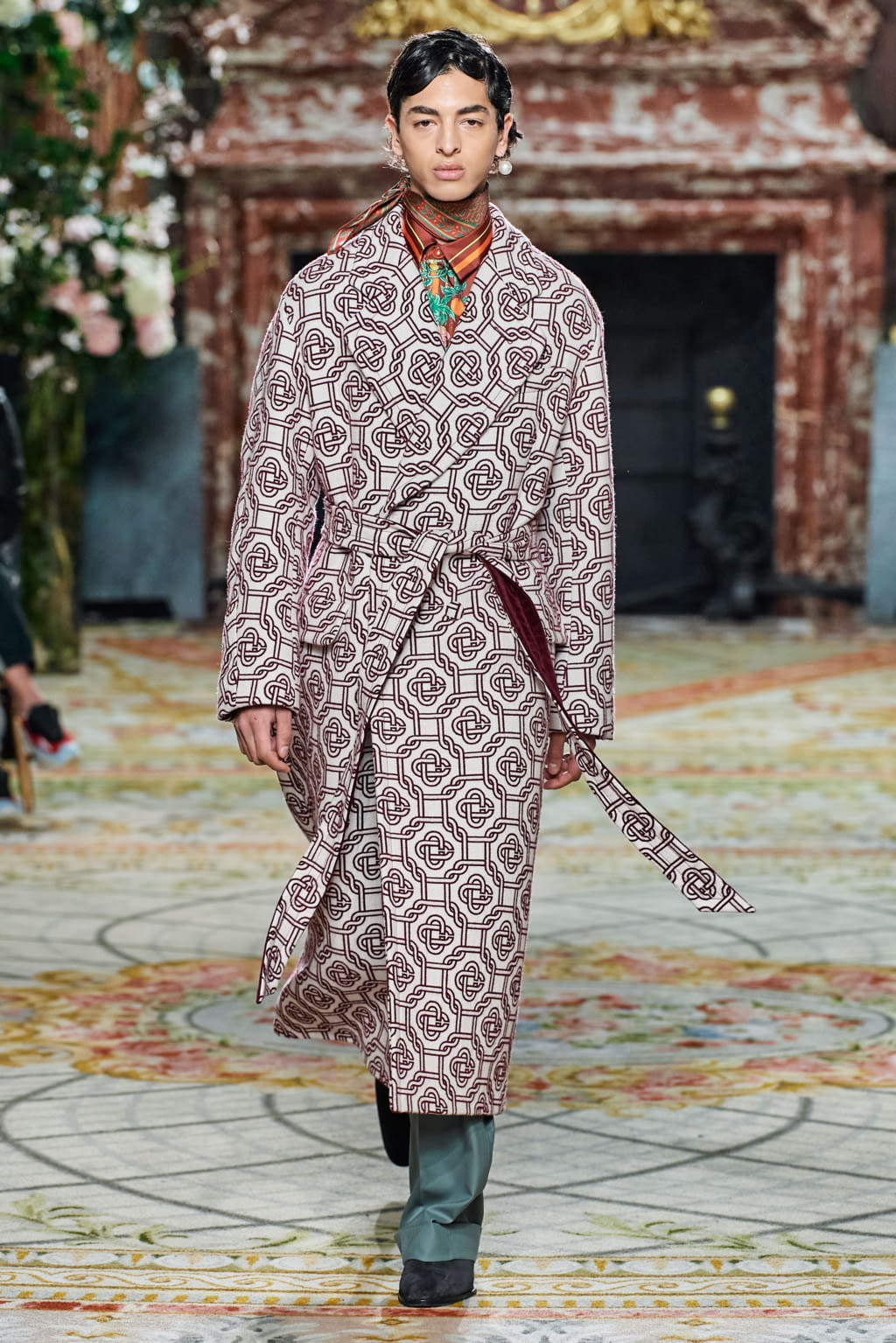 Fashion Week Paris Fall/Winter 2020 look 25 de la collection Casablanca menswear