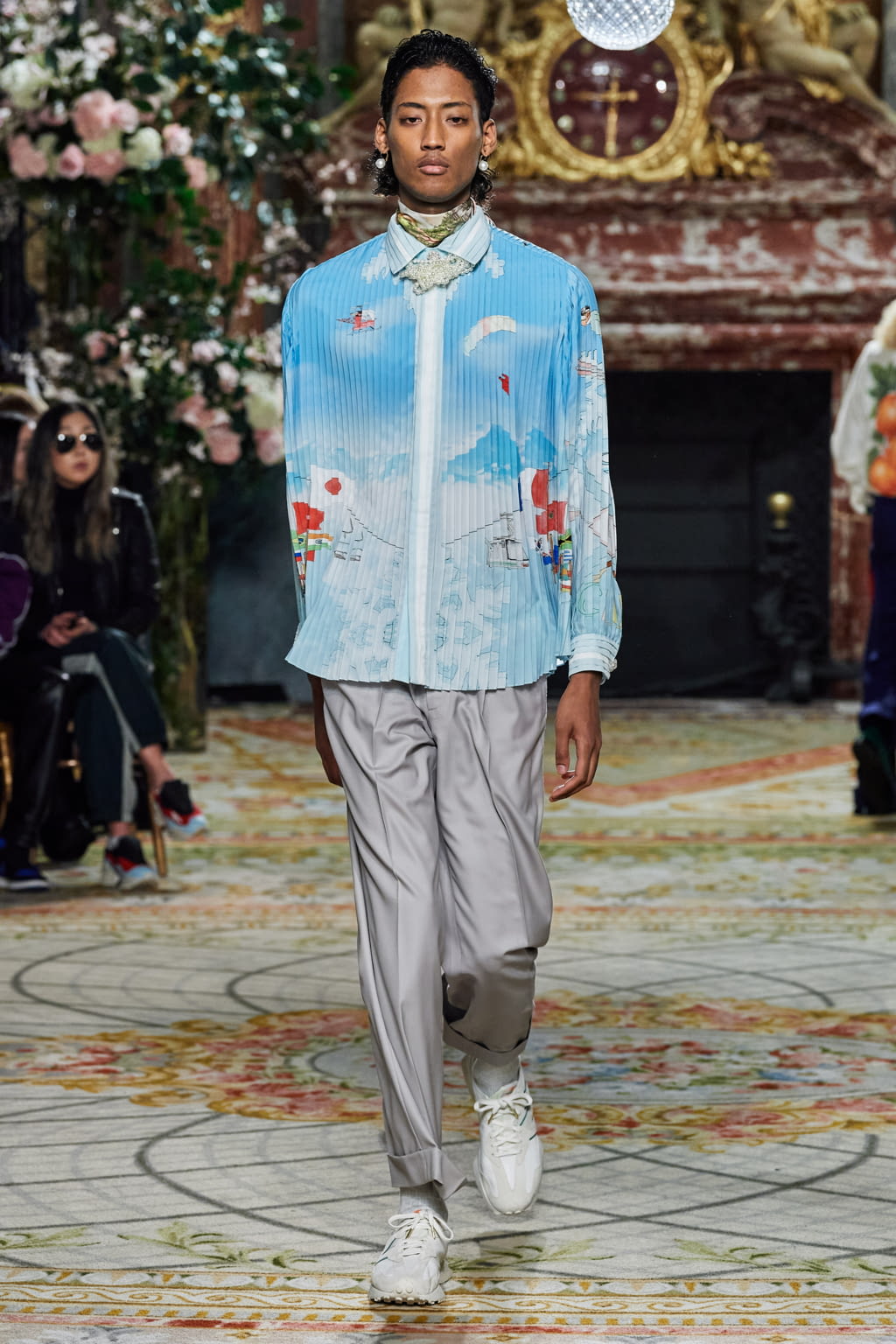 Fashion Week Paris Fall/Winter 2020 look 43 from the Casablanca collection 男装