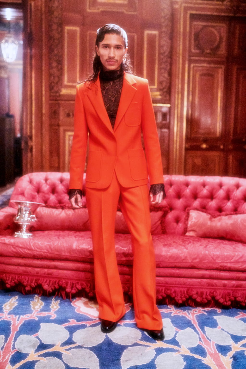 Fashion Week Paris Fall/Winter 2021 look 1 from the Casablanca collection menswear