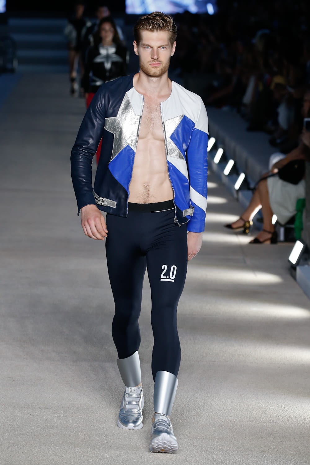 Fashion Week Milan Spring/Summer 2017 look 11 from the Dirk Bikkembergs collection menswear