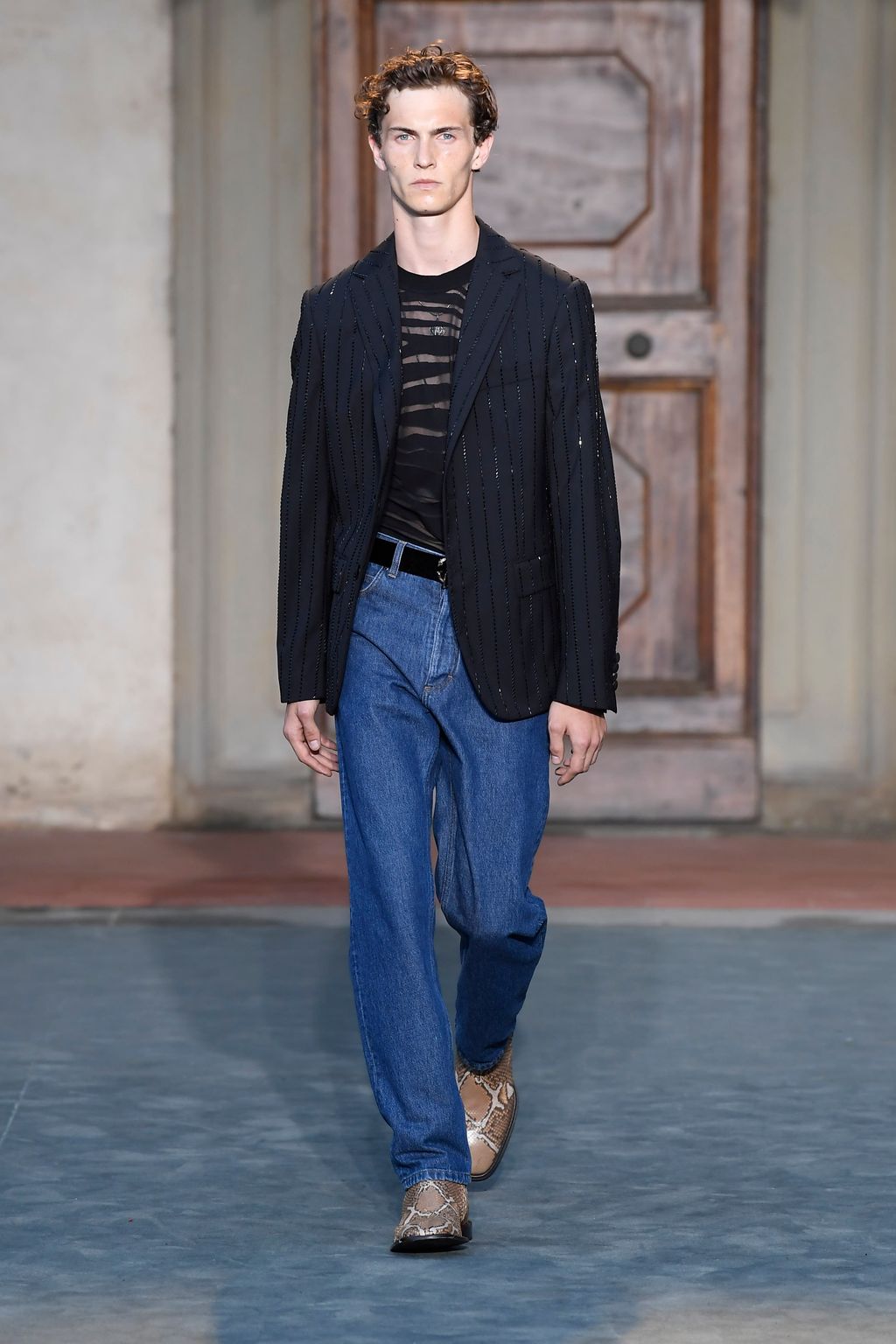 Fashion Week Florence Spring/Summer 2019 look 34 from the Roberto Cavalli collection menswear