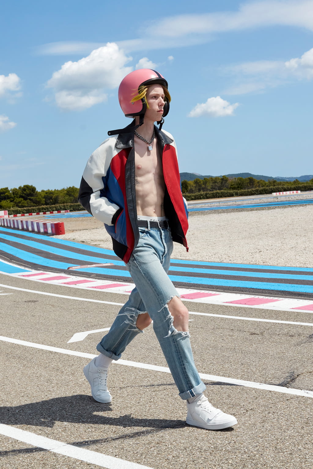 Fashion Week Paris Spring/Summer 2021 look 46 from the Celine collection 男装