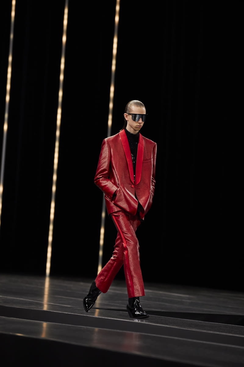 Fashion Week Paris Fall/Winter 2022 look 54 from the Celine collection 男装