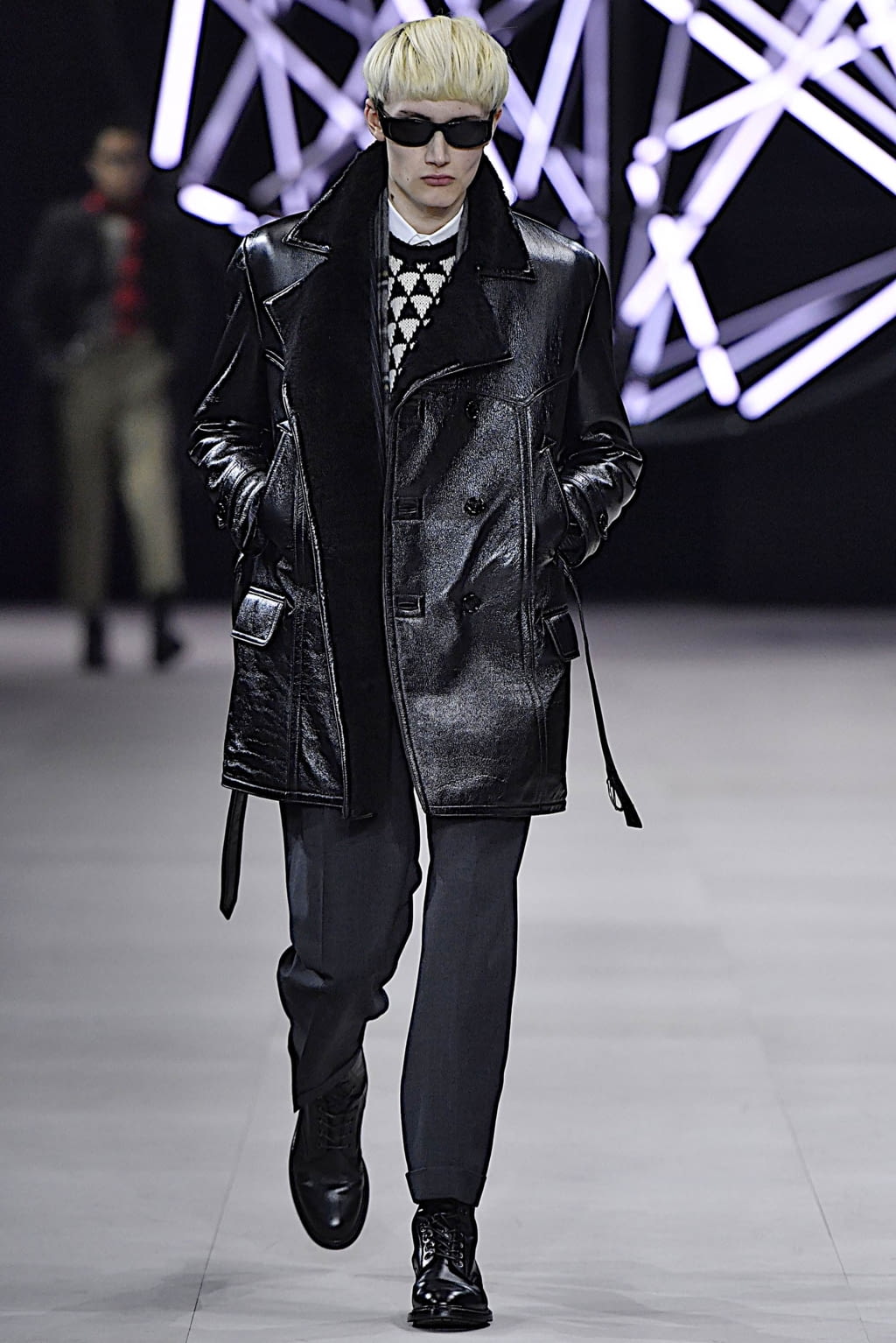 Fashion Week Paris Fall/Winter 2019 look 22 from the Celine collection 男装