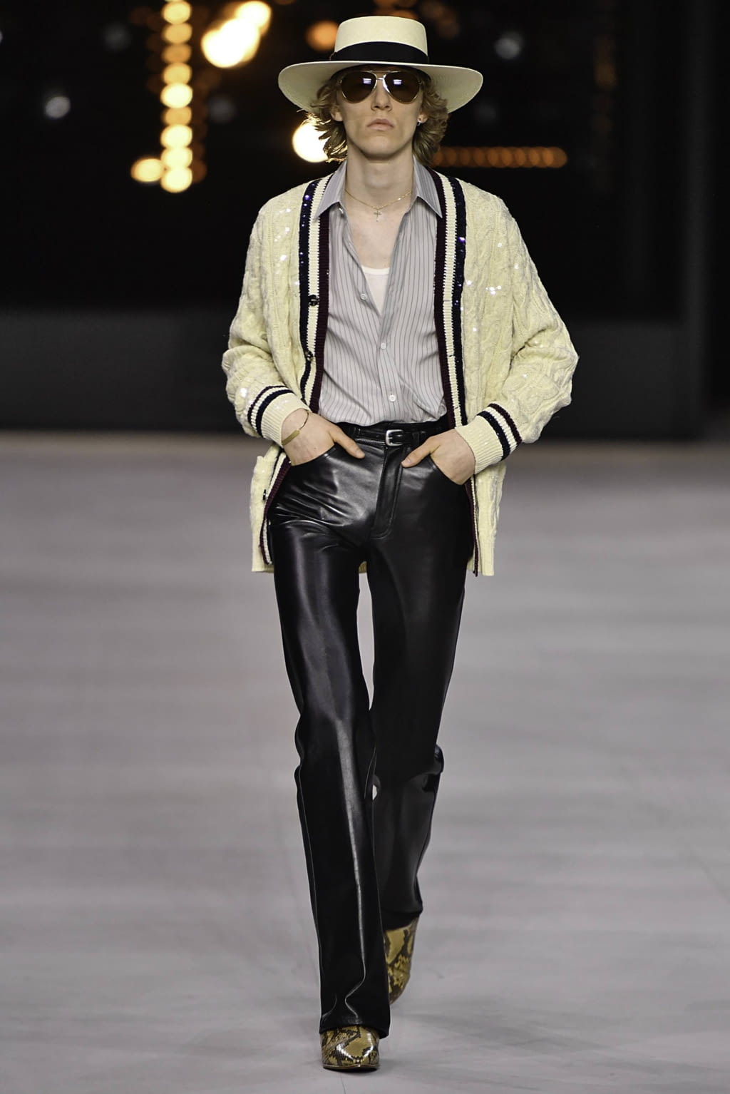 Fashion Week Paris Spring/Summer 2020 look 12 from the Celine collection menswear