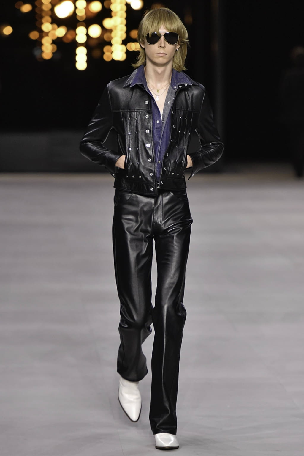 Fashion Week Paris Spring/Summer 2020 look 17 from the Celine collection 男装