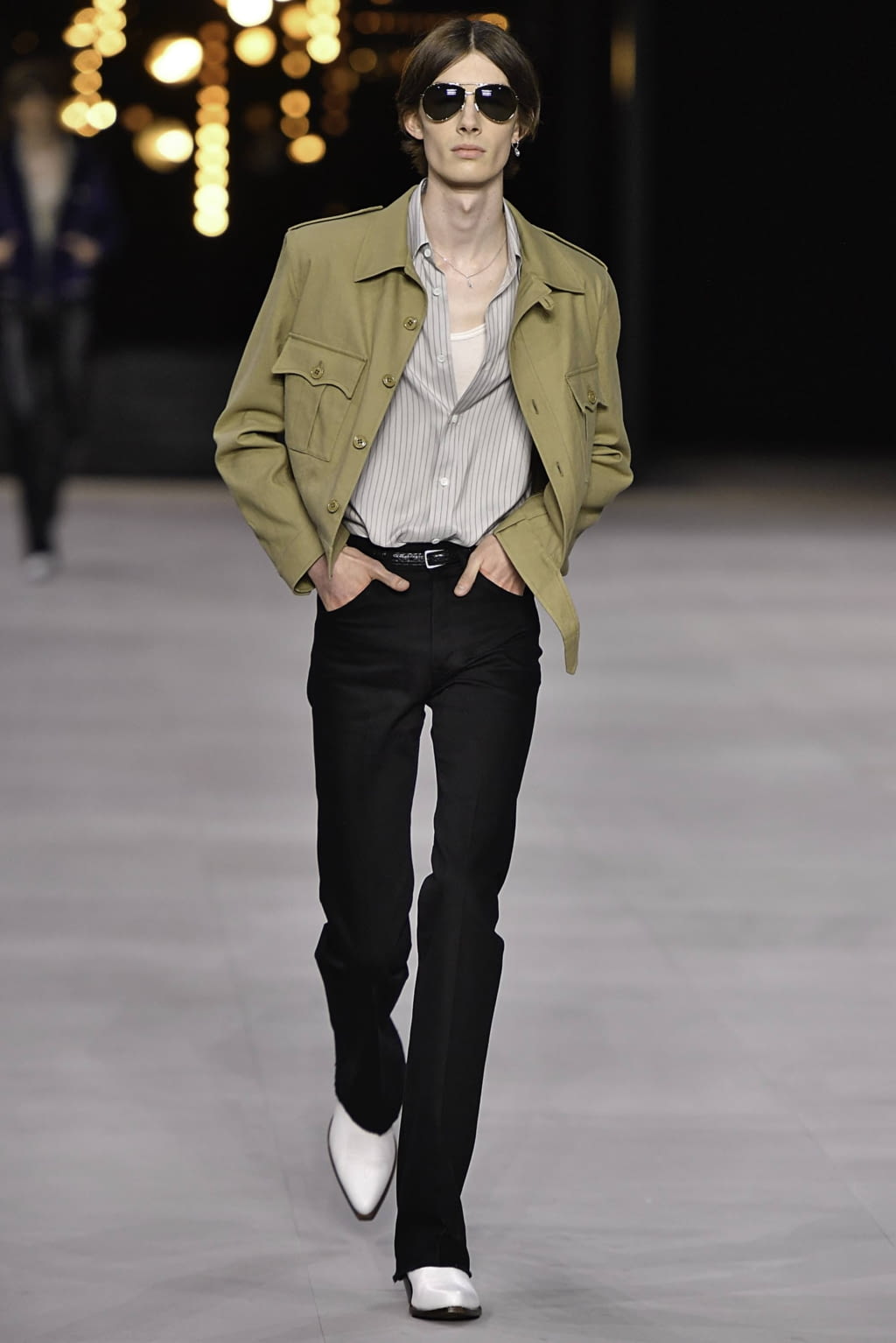 Fashion Week Paris Spring/Summer 2020 look 18 from the Celine collection 男装