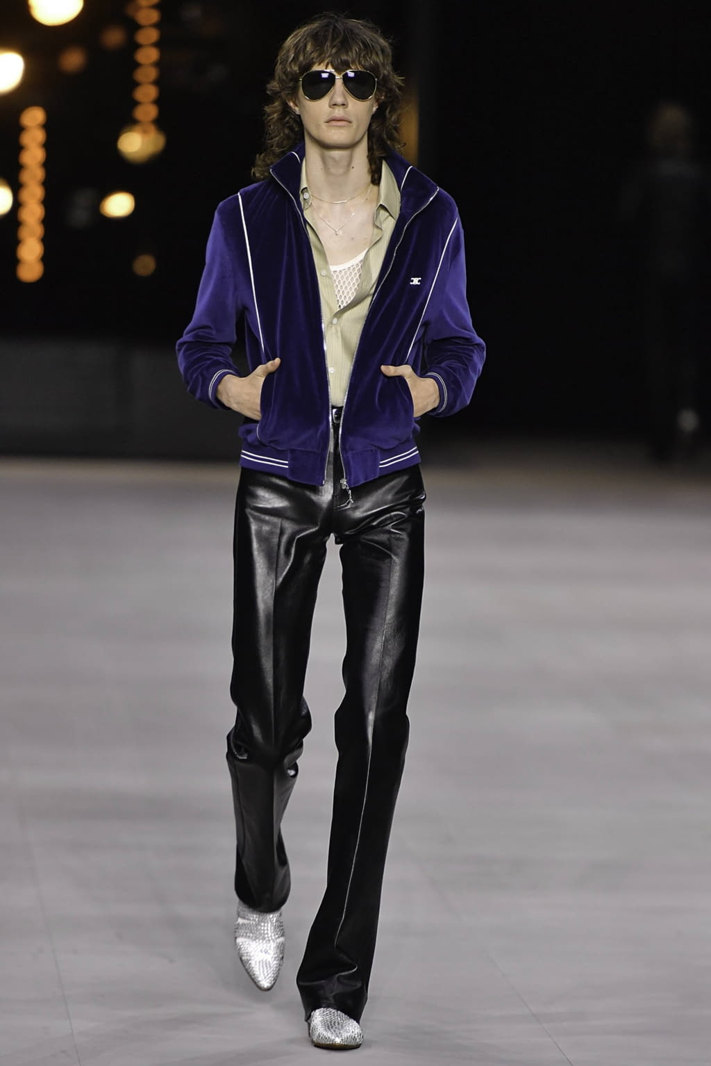 Fashion Week Paris Spring/Summer 2020 look 19 from the Celine collection 男装