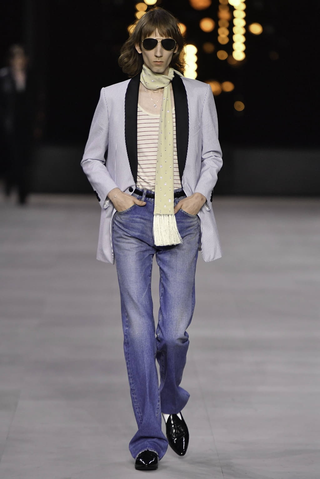 Fashion Week Paris Spring/Summer 2020 look 21 from the Celine collection menswear