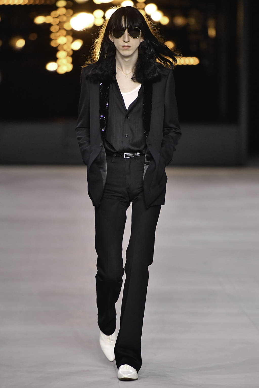 Fashion Week Paris Spring/Summer 2020 look 39 from the Celine collection 男装