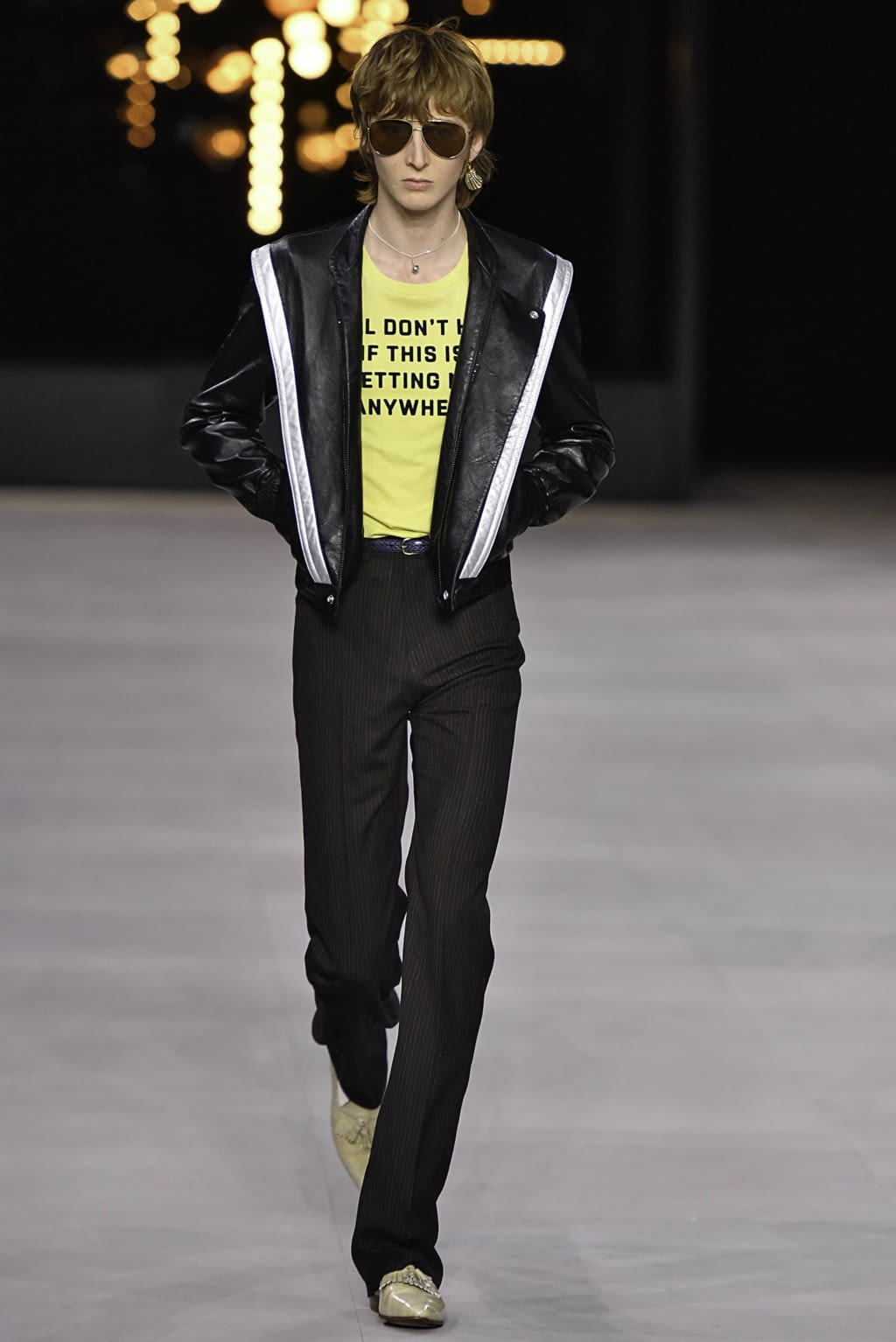 Fashion Week Paris Spring/Summer 2020 look 41 from the Celine collection 男装