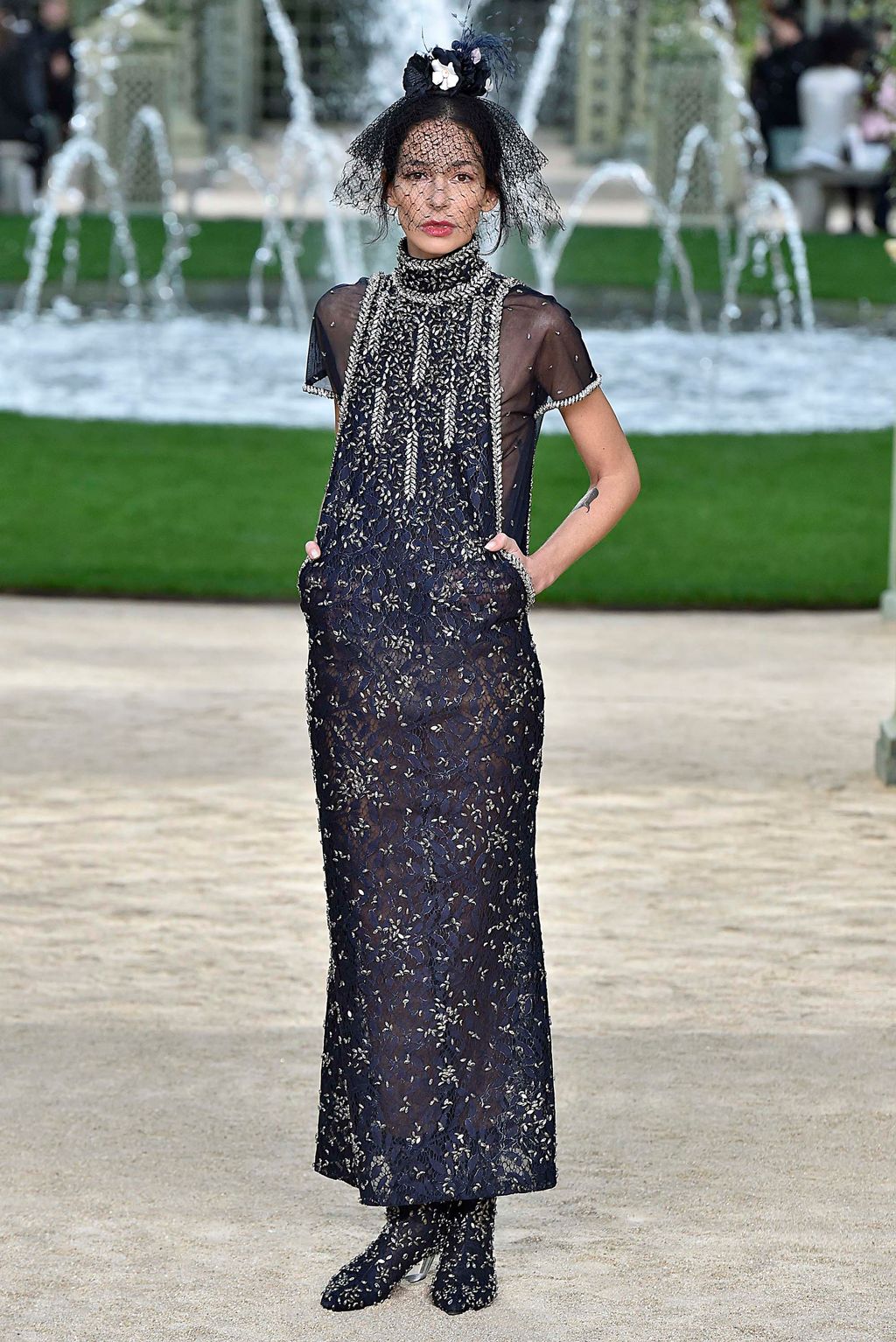 Fashion Week Paris Spring/Summer 2018 look 45 from the Chanel collection couture