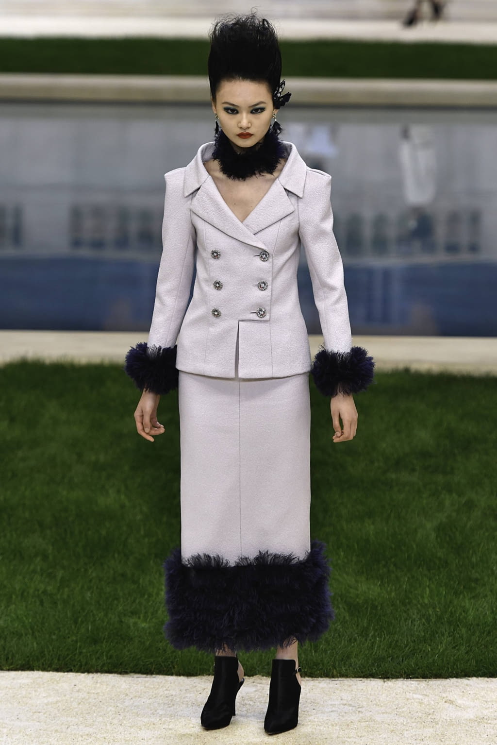 Fashion Week Paris Spring/Summer 2019 look 10 from the Chanel collection 高级定制