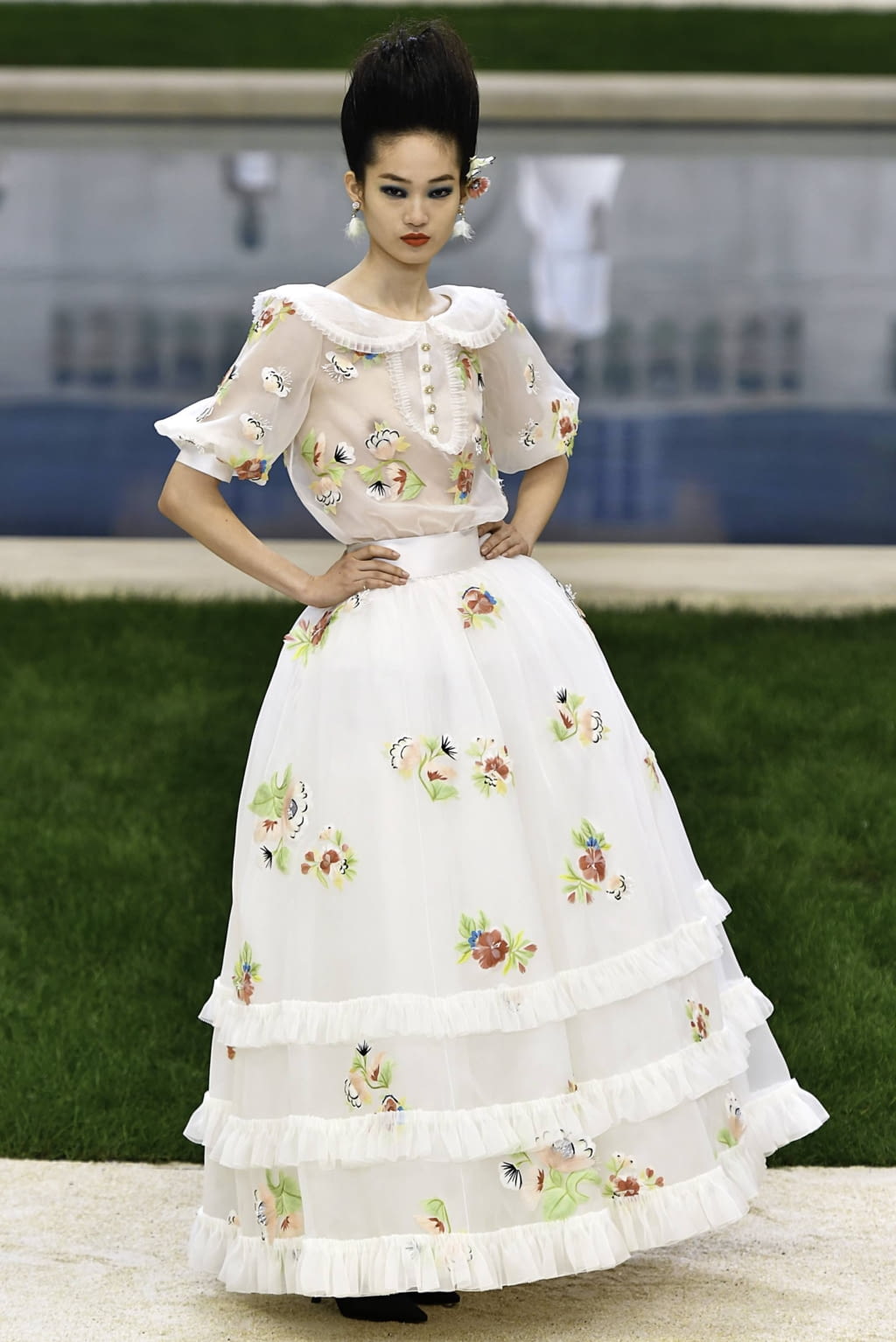 Fashion Week Paris Spring/Summer 2019 look 37 from the Chanel collection 高级定制