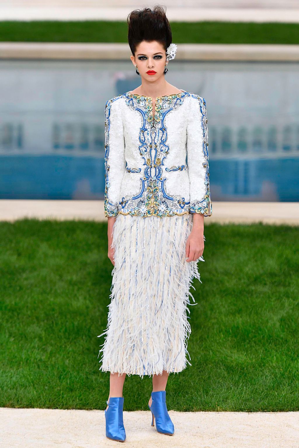 Fashion Week Paris Spring/Summer 2019 look 56 from the Chanel collection 高级定制