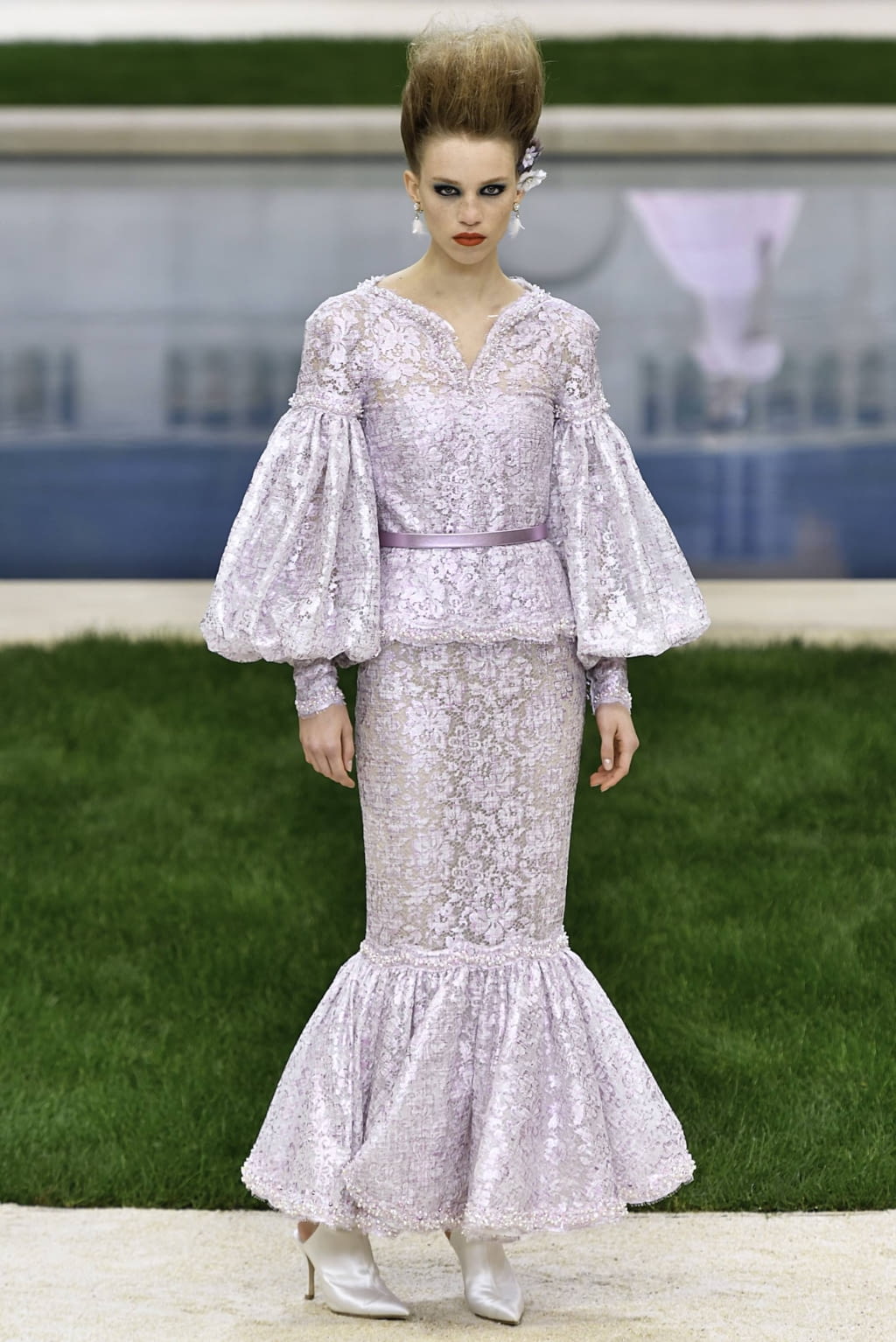 Fashion Week Paris Spring/Summer 2019 look 58 from the Chanel collection 高级定制