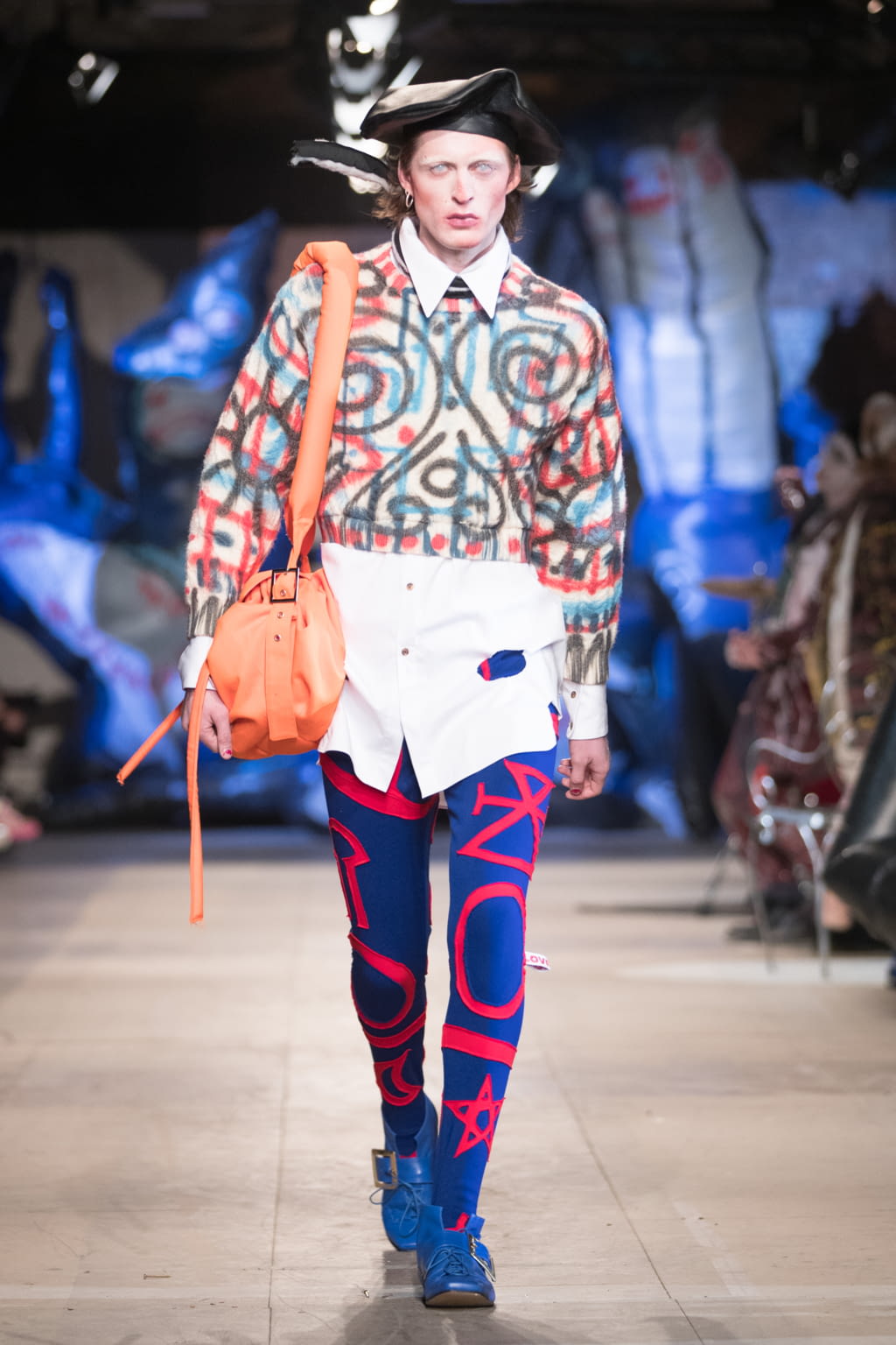 Fashion Week London Fall/Winter 2018 look 12 de la collection Charles Jeffrey LOVERBOY menswear
