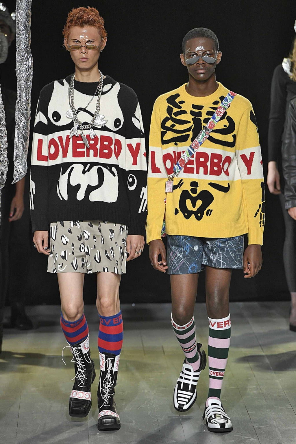 Fashion Week London Spring/Summer 2019 look 13 from the Charles Jeffrey LOVERBOY collection menswear