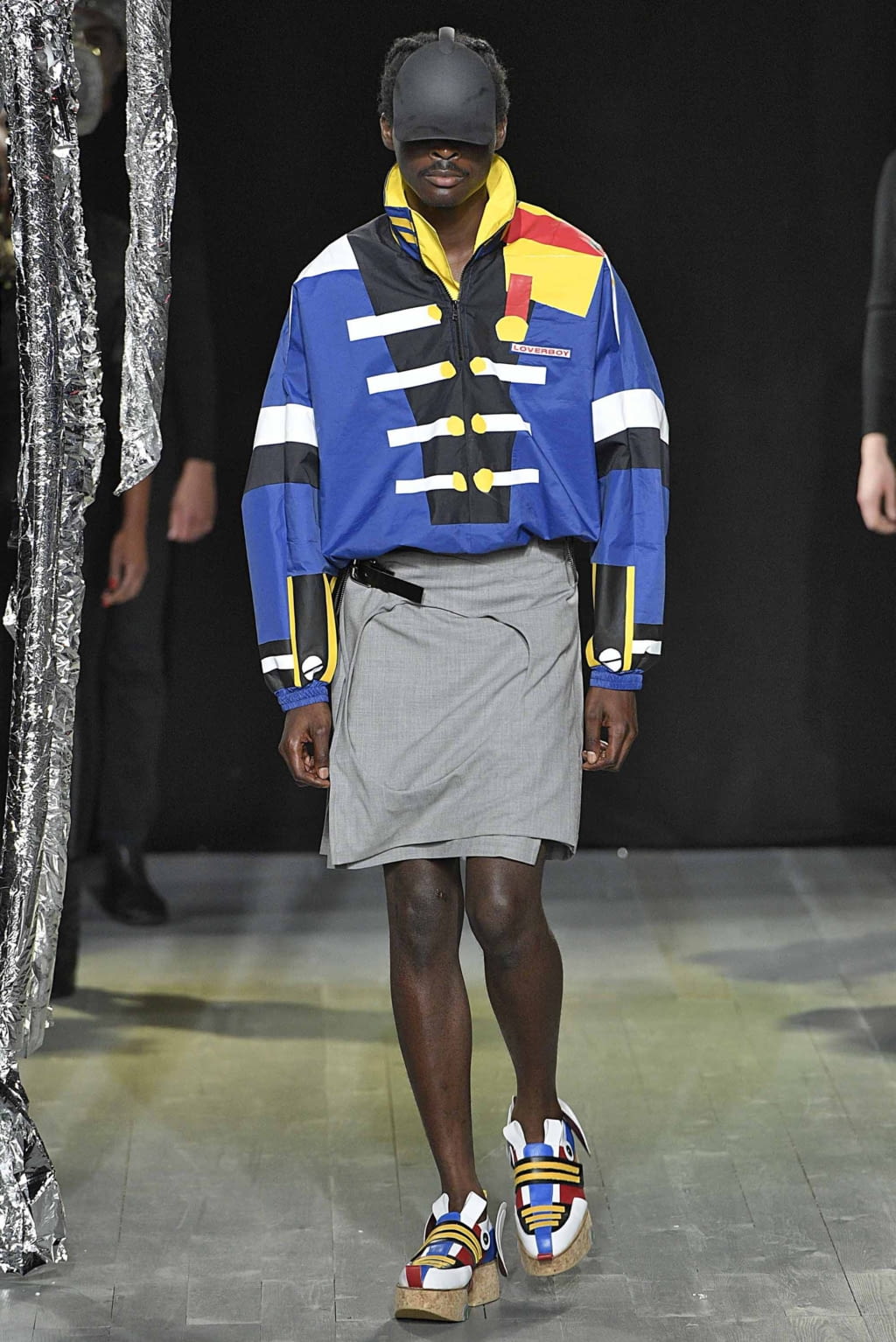 Fashion Week London Spring/Summer 2019 look 16 from the Charles Jeffrey LOVERBOY collection menswear