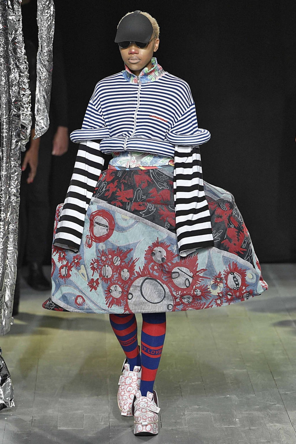 Fashion Week London Spring/Summer 2019 look 24 from the Charles Jeffrey LOVERBOY collection menswear