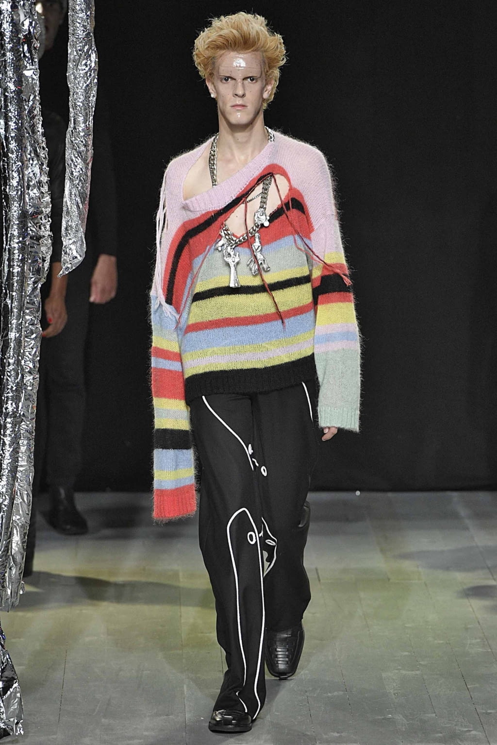 Fashion Week London Spring/Summer 2019 look 29 from the Charles Jeffrey LOVERBOY collection menswear