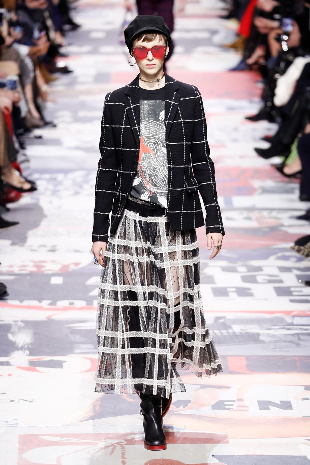 Fashion Week Paris Fall/Winter 2018 look 7 from the Christian Dior collection 女装