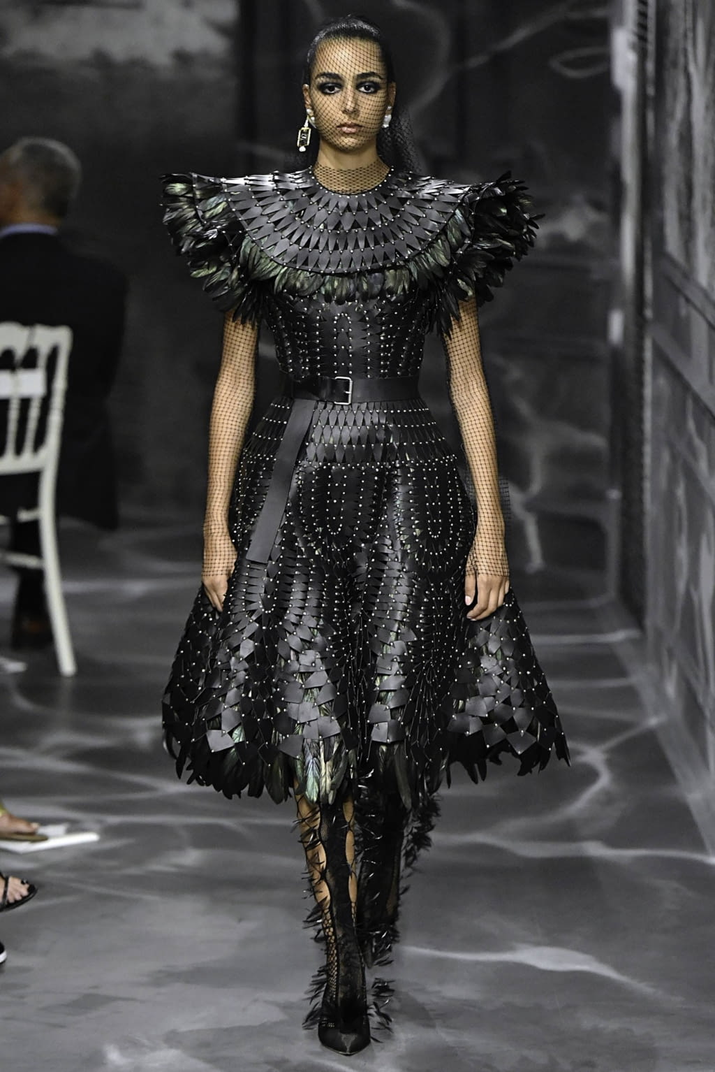 Fashion Week Paris Fall/Winter 2019 look 15 from the Christian Dior collection 高级定制