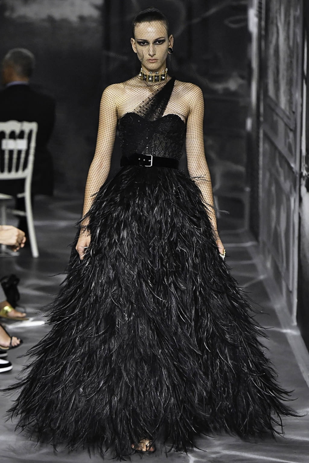 Fashion Week Paris Fall/Winter 2019 look 37 from the Christian Dior collection couture