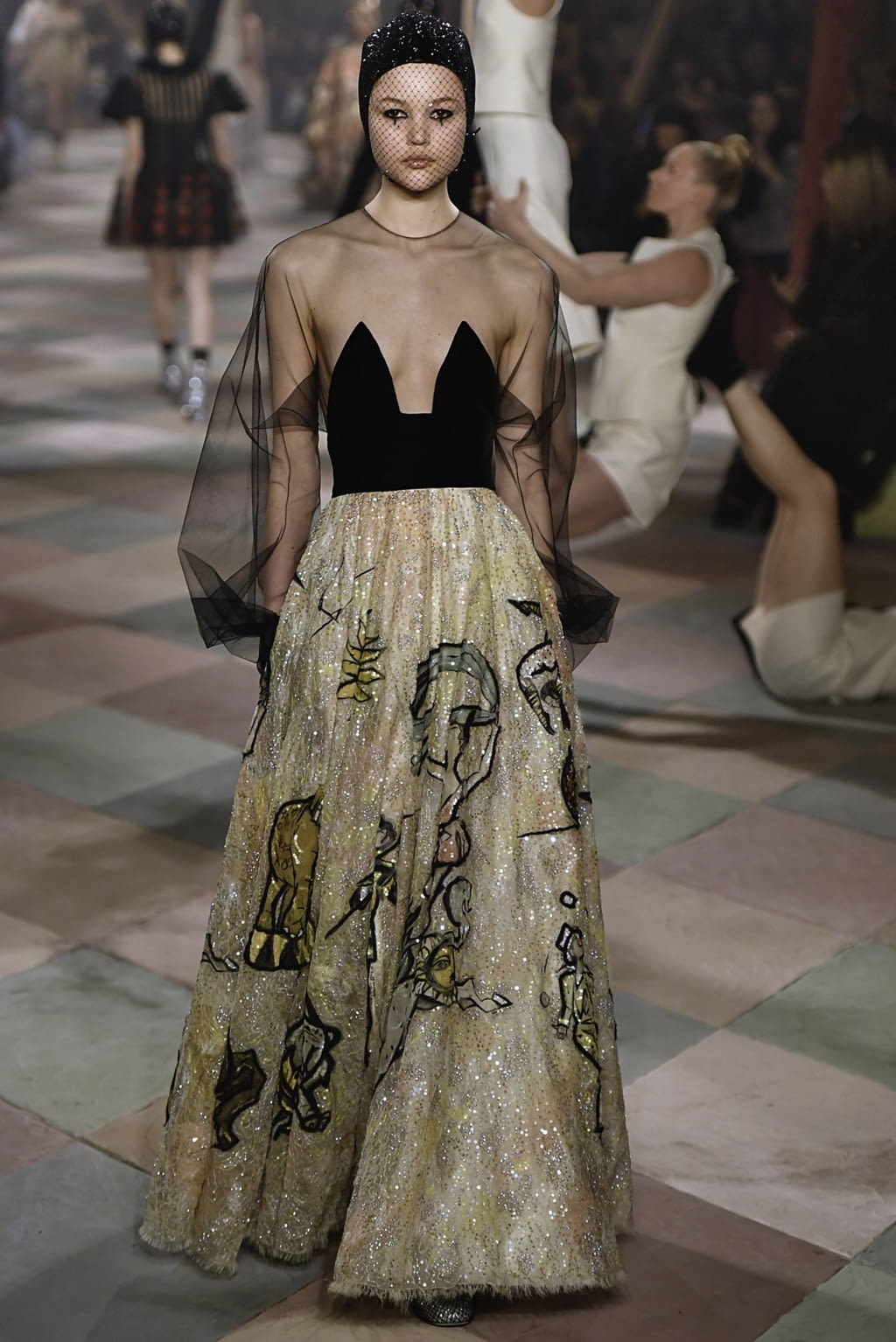 Fashion Week Paris Spring/Summer 2019 look 22 from the Christian Dior collection 高级定制