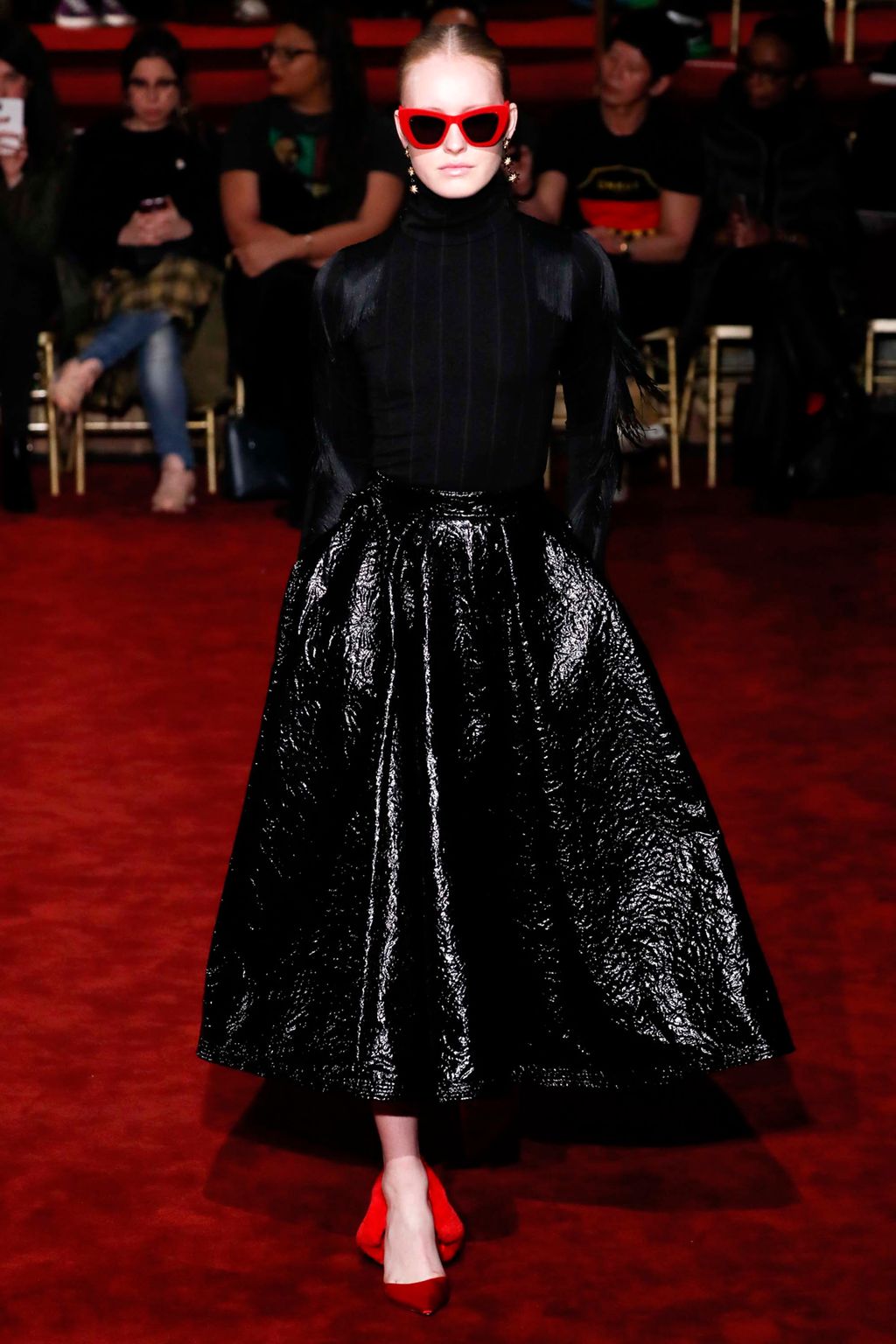 Fashion Week New York Fall/Winter 2018 look 14 from the Christian Siriano collection womenswear
