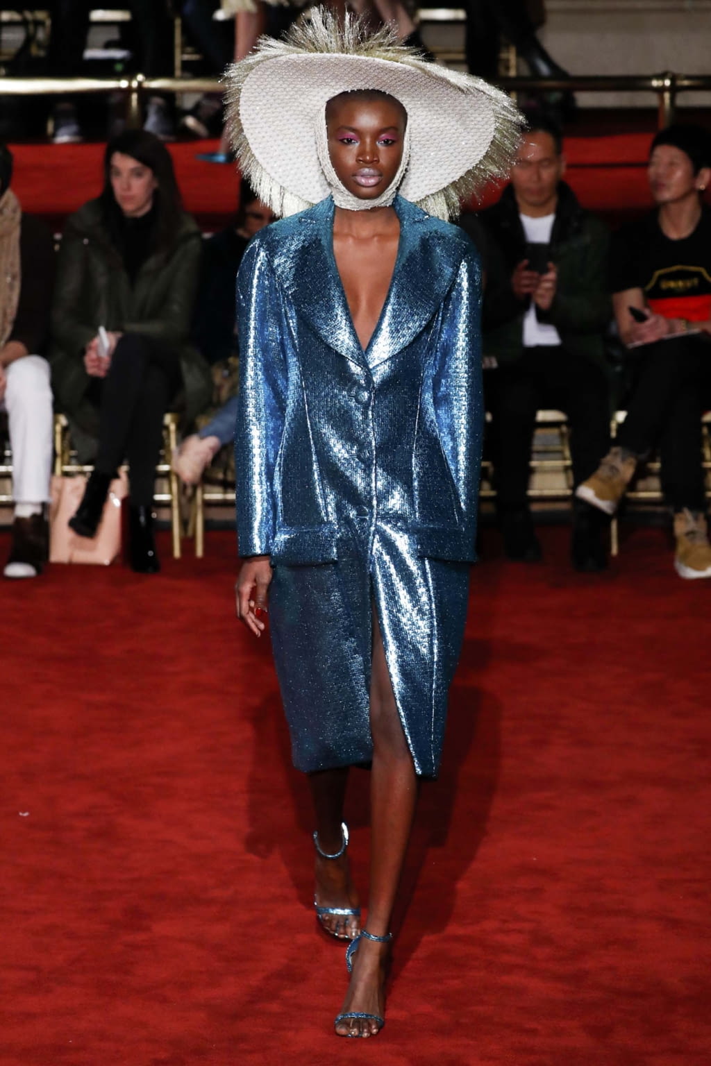 Fashion Week New York Fall/Winter 2018 look 40 from the Christian Siriano collection womenswear