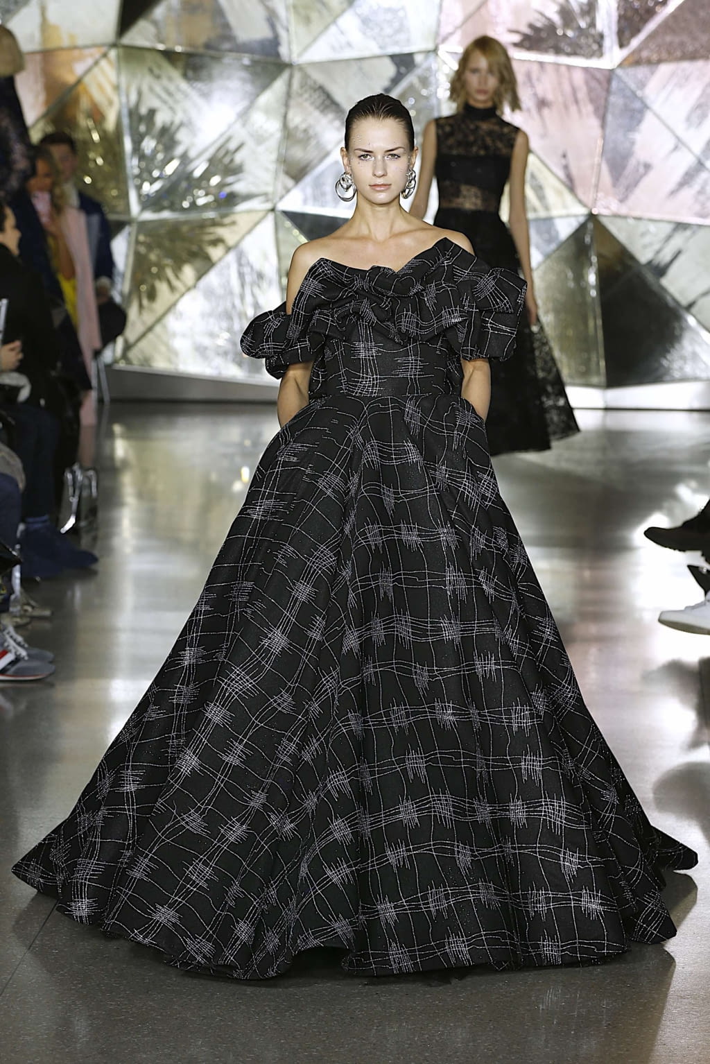 Fashion Week New York Fall/Winter 2019 look 27 from the Christian Siriano collection womenswear