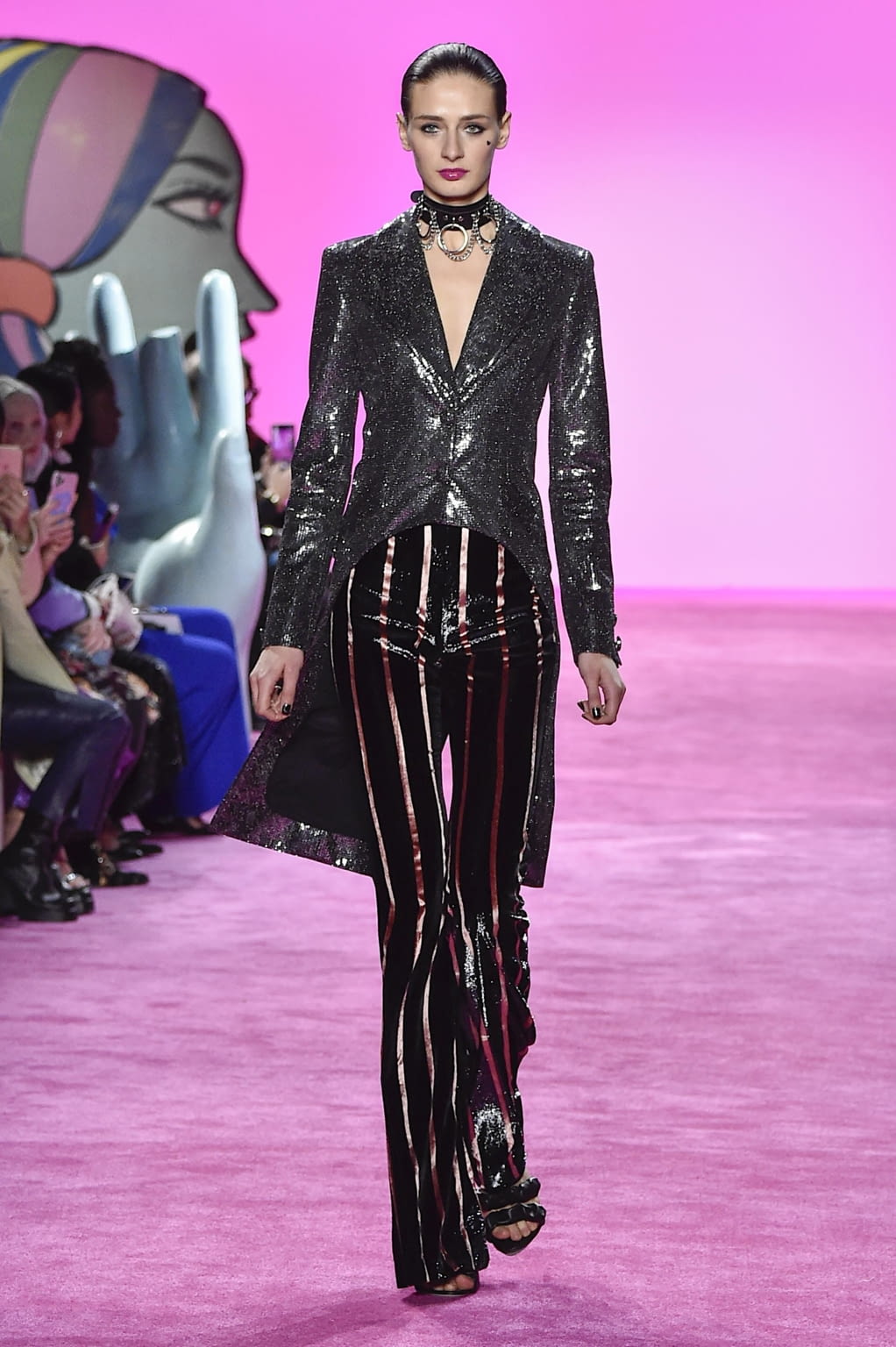 Fashion Week New York Fall/Winter 2020 look 1 from the Christian Siriano collection womenswear