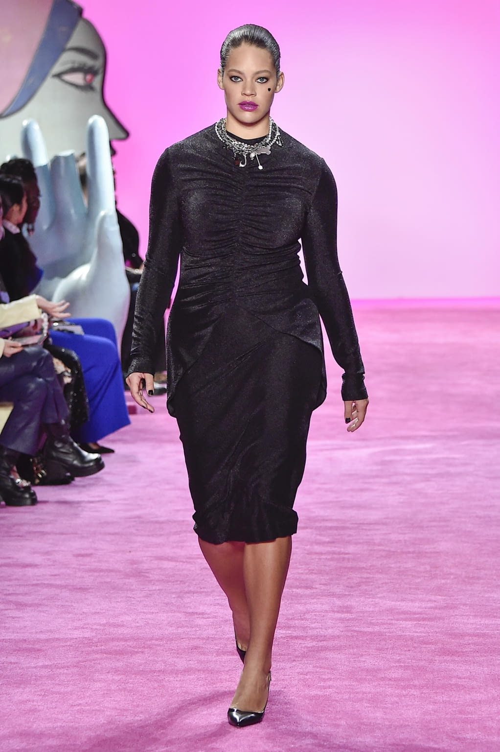 Fashion Week New York Fall/Winter 2020 look 9 from the Christian Siriano collection 女装