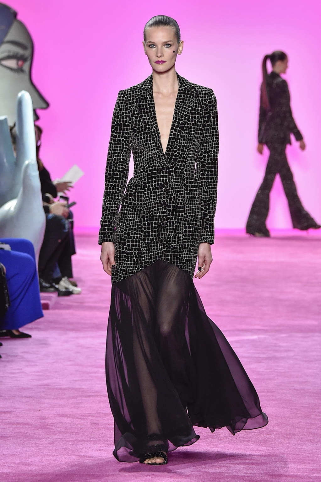Fashion Week New York Fall/Winter 2020 look 17 from the Christian Siriano collection womenswear