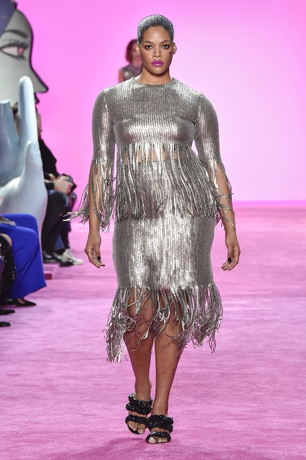 Fashion Week New York Fall/Winter 2020 look 48 from the Christian Siriano collection womenswear