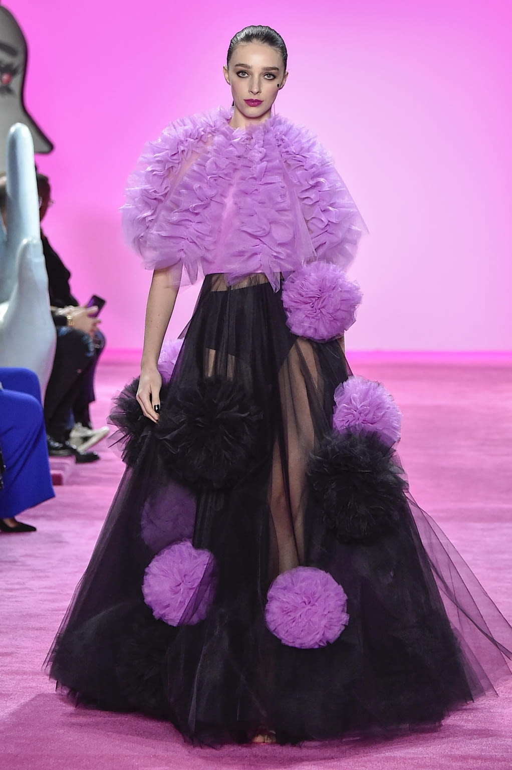 Fashion Week New York Fall/Winter 2020 look 61 from the Christian Siriano collection 女装