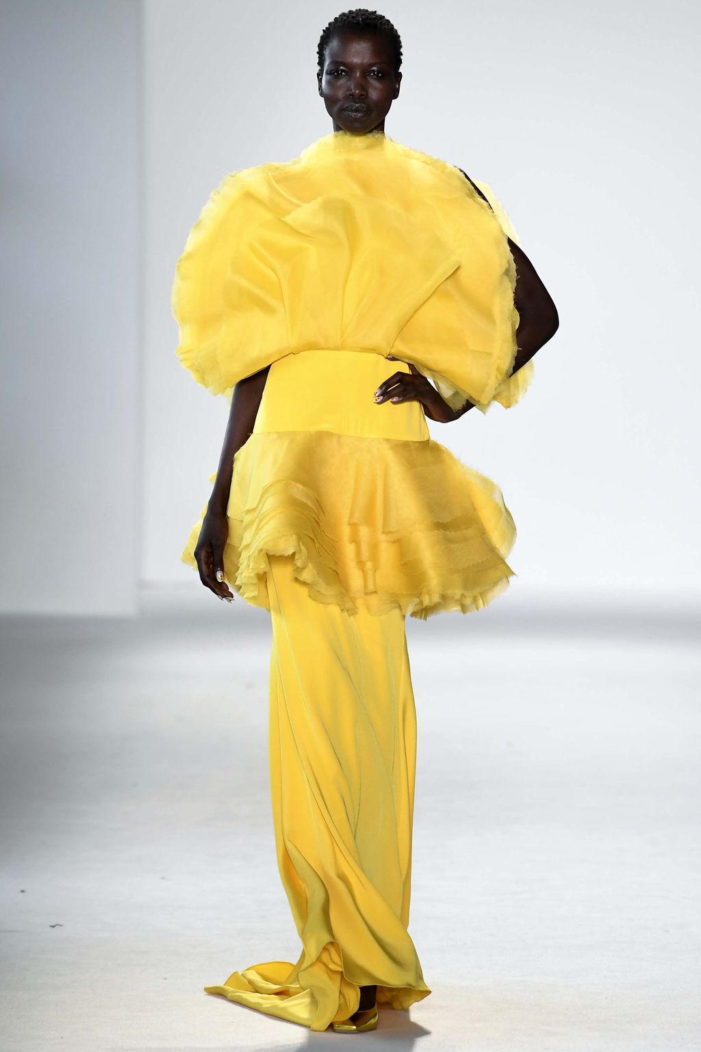 Fashion Week New York Spring/Summer 2018 look 60 from the Christian Siriano collection womenswear