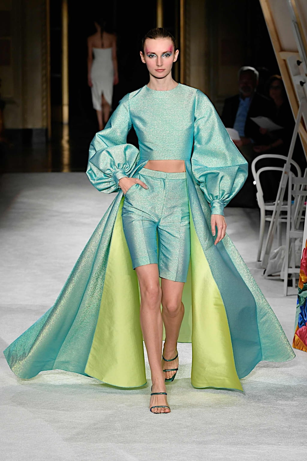 Fashion Week New York Spring/Summer 2020 look 12 from the Christian Siriano collection womenswear