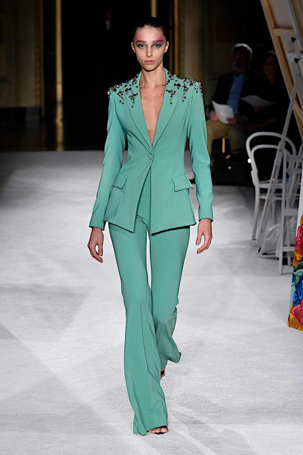 Fashion Week New York Spring/Summer 2020 look 13 from the Christian Siriano collection womenswear